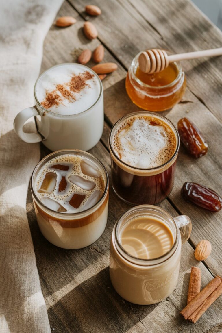 12 Healthy Coffee Recipes with Nut Milks and Natural Sweeteners