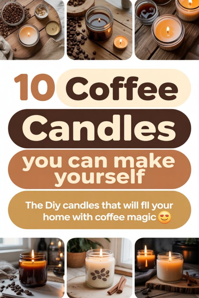 10 Coffee Candles You Can Make Yourself