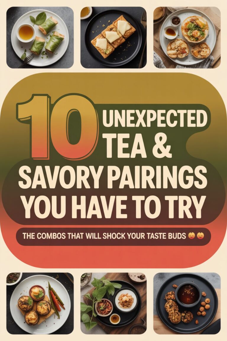 10 Unexpected Tea and Savory Food Pairings