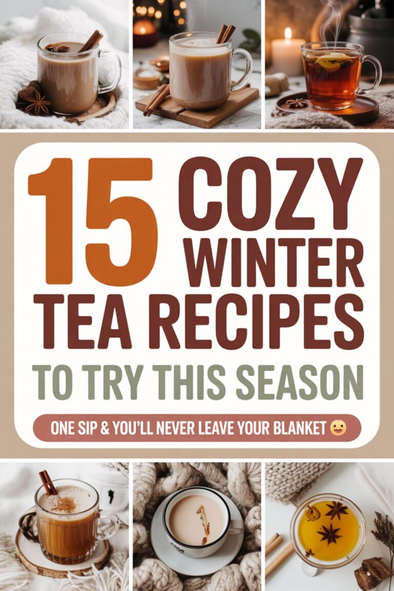 15 Cozy Winter Tea Recipes to Try This Season