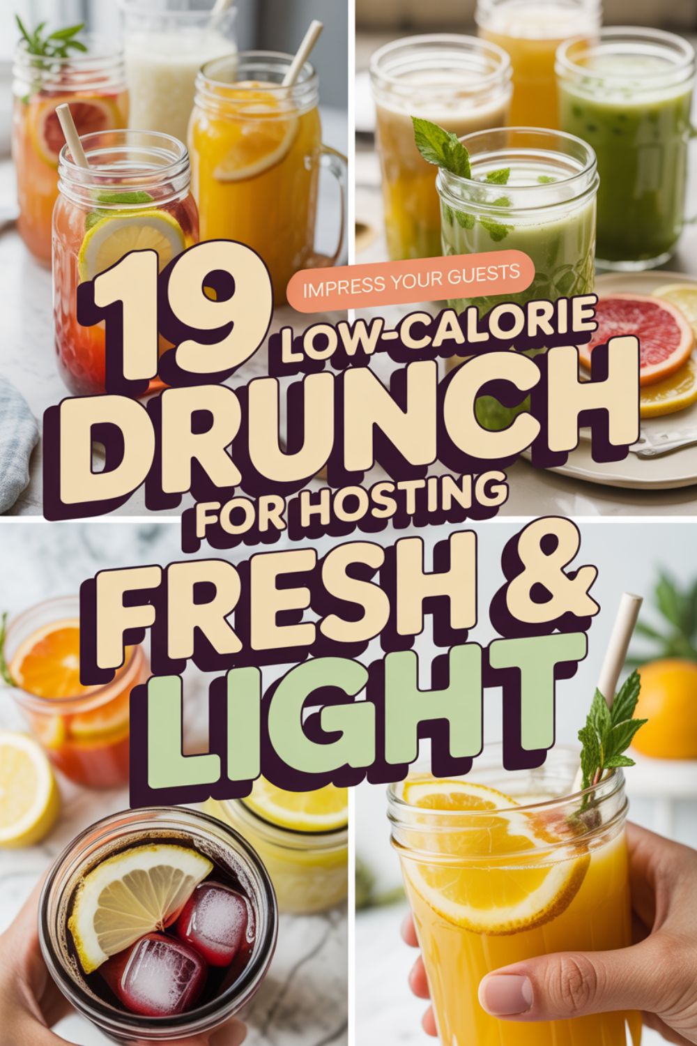 19 Low Calorie Brunch Drinks for Hosting