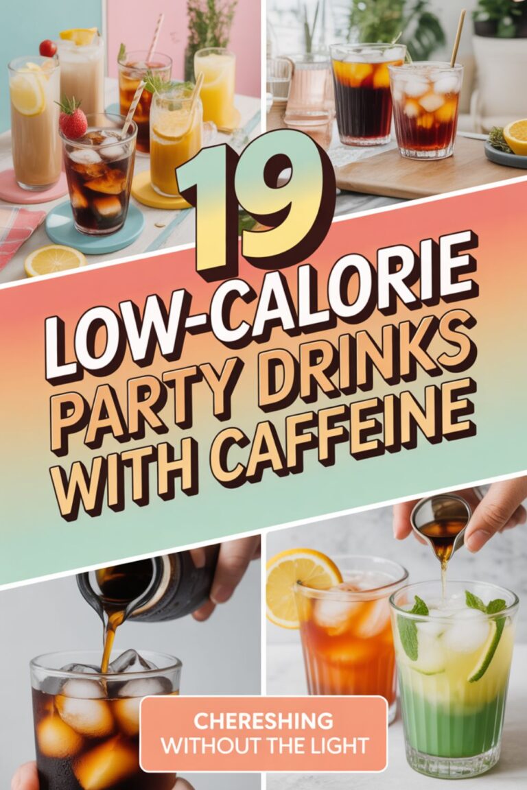 19 Low-Calorie Party Drinks with Caffeine