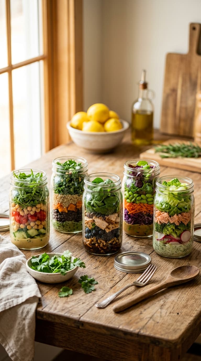 21 Anti-Inflammatory Mason Jar Salads for Meal Prep