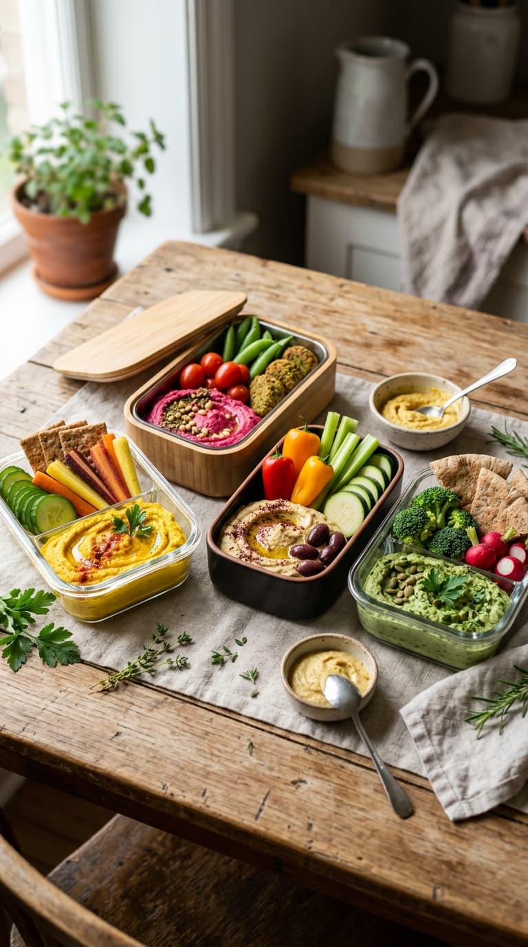 23 Anti-Inflammatory Hummus and Veggie Lunch Box Ideas 1 23 Anti-Inflammatory Hummus and Veggie Lunch Box Ideas