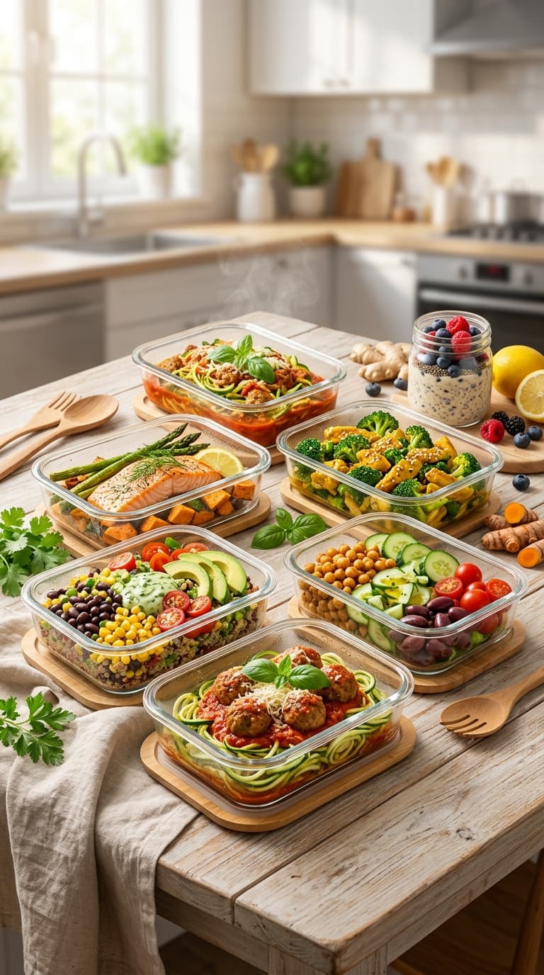 7 Day Anti-Inflammatory Meal Prep Plan &mdash; 5 Meals in 1 Hour